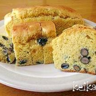 ホットケーキミックスで超簡単☆黒豆ケーキ